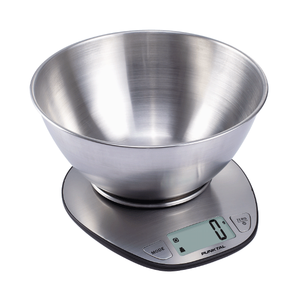Balanza Digital de Cocina PUNKTAL Rango de Peso 1g a 5Kg Bowl